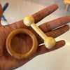 Neem Wood Baby Teether Set of 2